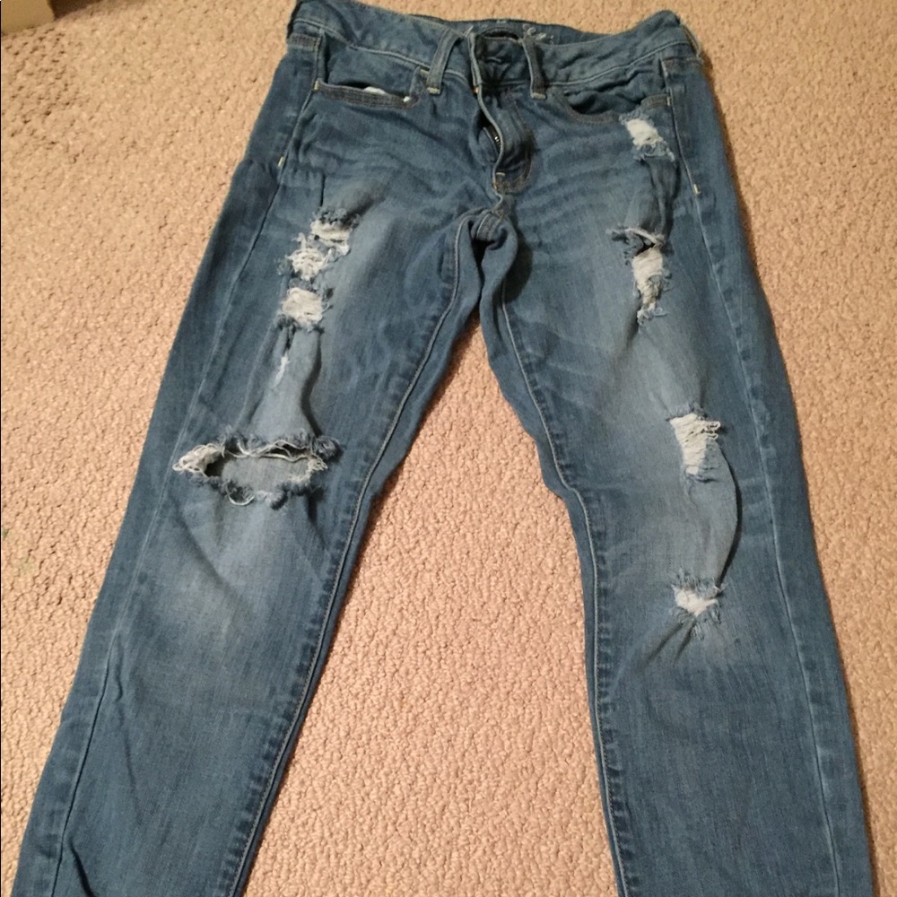 American eagle distressed jegging